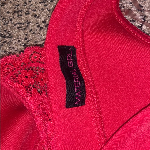 Material girl red dress size small lace detail - Picture 5 of 5